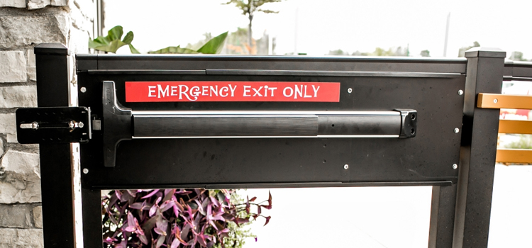 emergency push bar installation in Dunedin