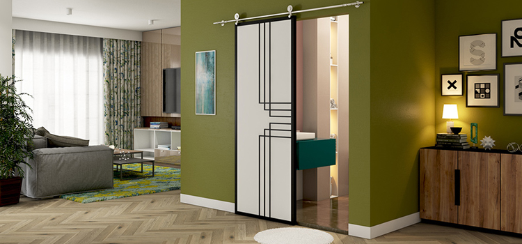 sliding bathroom door installation in Dunedin